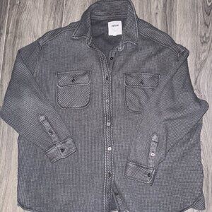 Aerie Waffle Button Up Shirt